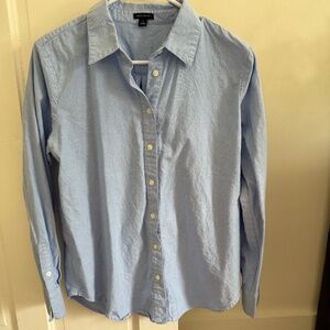 Ann Taylor Chambray Button-Up Shirt